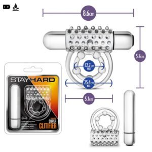 Anillo retardador y estimulador con bala vibradora de 10 veloc.