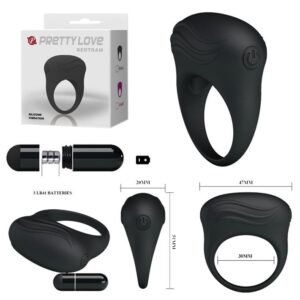 Anillo con vibro siliconado suave